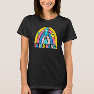 Back To School Rainbow Third Grade 3rd Grade Teach T-Shirt