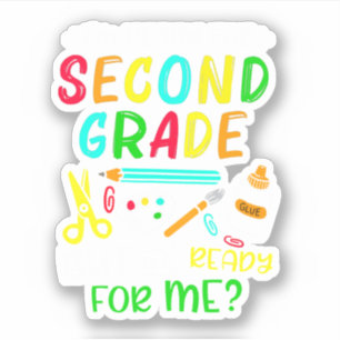 Back To School Ready For 2nd Grade Sticker