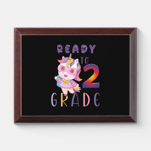 Back To School, Ready To 2Th Grade Award Plaque