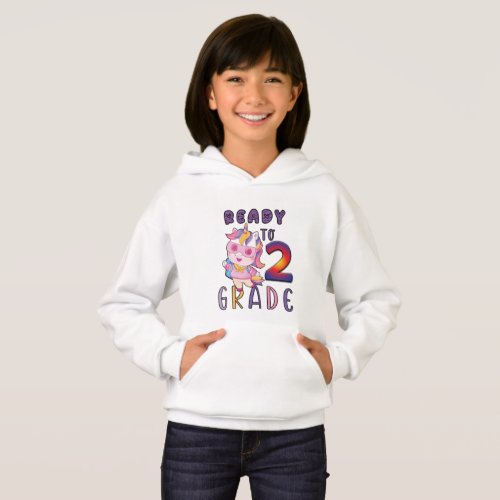 Back To School Ready To 2Th Grade Hoodie