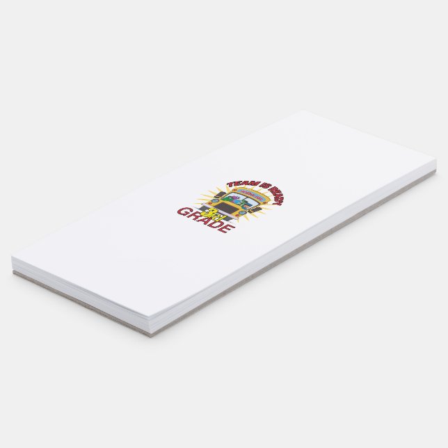 Back To School, Ready To 3rd Grade Magnetic Notepad (Angled)