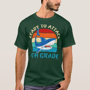 Back to school-ready to attack 4th grade T-Shirt