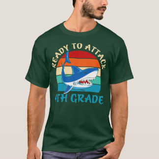 Back to school-ready to attack 4th grade T-Shirt
