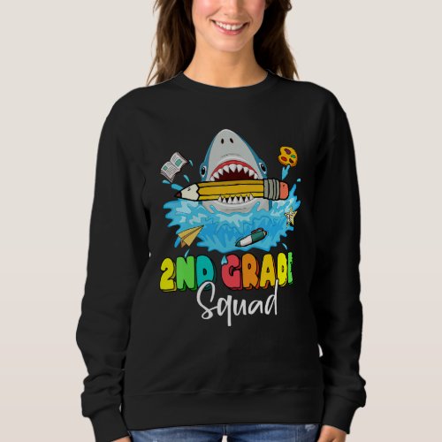 Back To School Ready To Crush 2nd Grade Squad Shar Sweatshirt