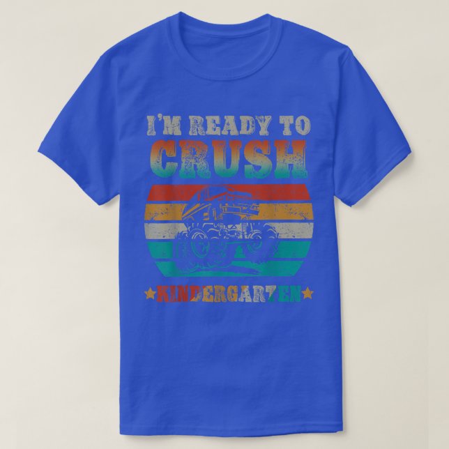 Back To School Ready To Crush Kindergarten Monster T-Shirt (Design Front)