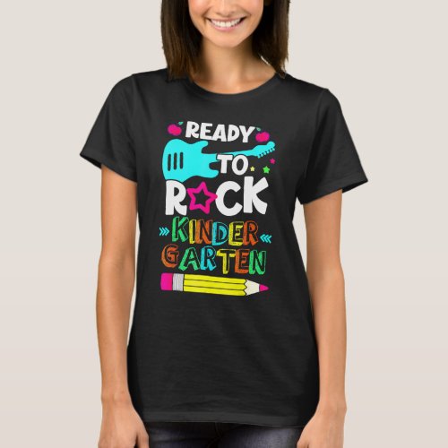 Back To School Ready To Rock Kindergarten Students T_Shirt