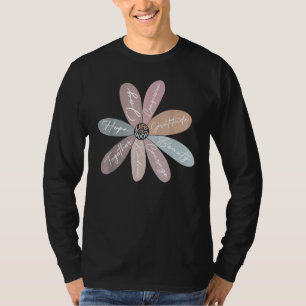Back To School Retro Colorful Daisy Affirmation Sc T-Shirt