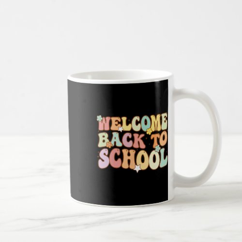 Back To School Retro First Day Of School Teacher  Coffee Mug