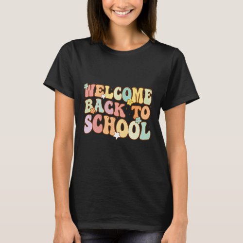 Back To School Retro First Day Of School Teacher  T_Shirt