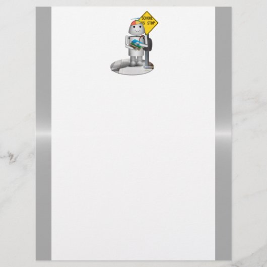Back to School  - Robox9 on Metal Background (Front)
