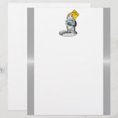 Back to School  - Robox9 on Metal Background (Front/Back)