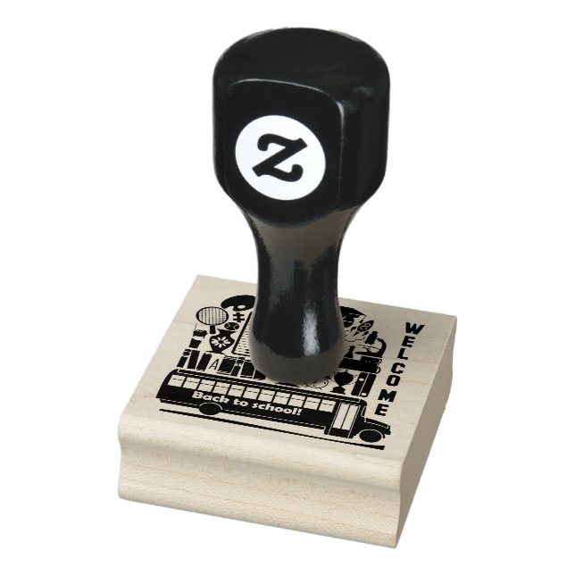 Back to School rubber stamp (Stamp)