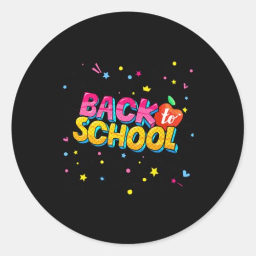 Back To School S 1  Classic Round Sticker