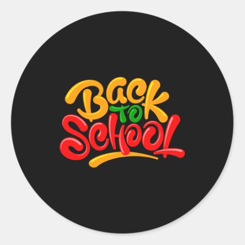 Back To School S 2022 6  Classic Round Sticker