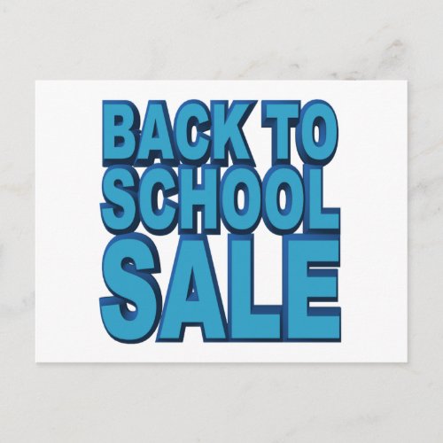 Back to School Sale Postcard