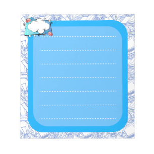 Back to school. School Stickers Notepad