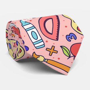 Back to school. School theme Neck Tie