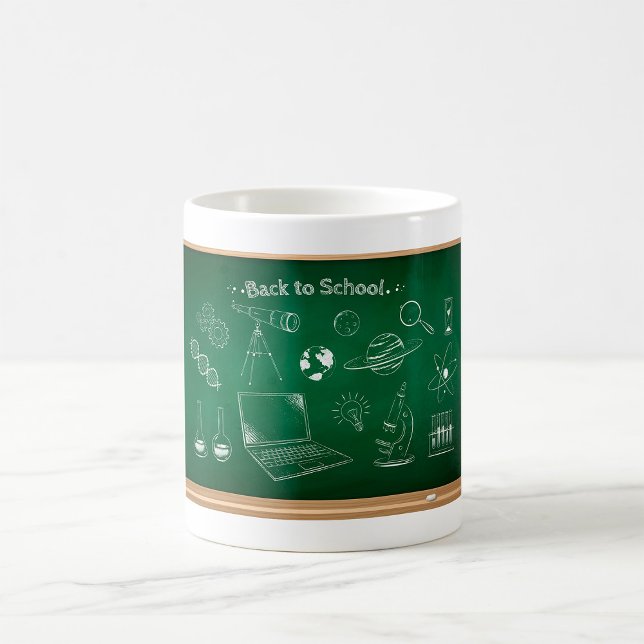 Back to School Science Chalkboard Education  Coffee Mug (Creator Uploaded)