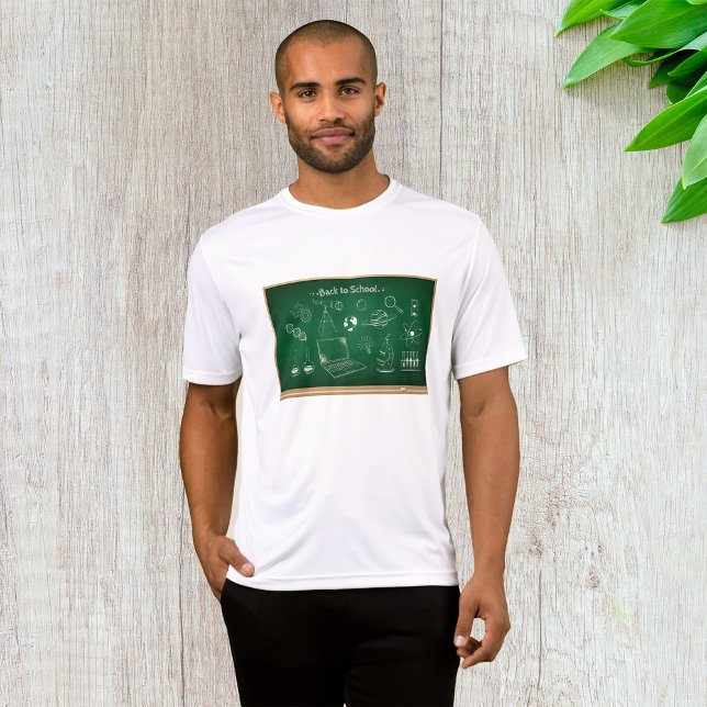 Back to School Science Chalkboard Education  T-Shirt (Creator Uploaded)