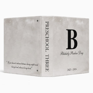 Back to School Scrapbook 3 Ring Binder