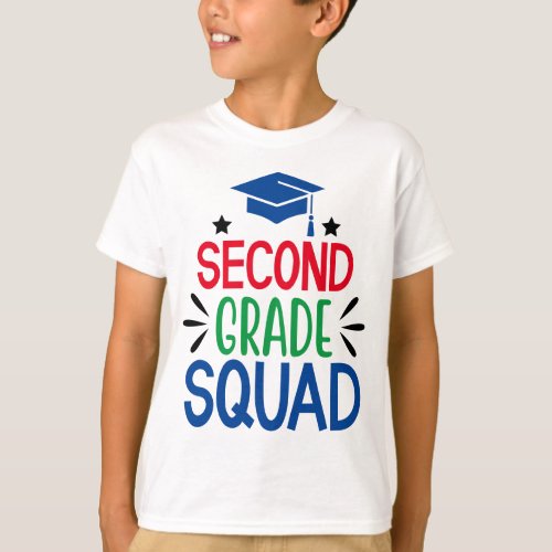Back to School Second Grade Squad T_Shirt