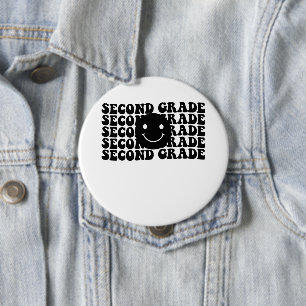 Back to School Second Grade Teacher Button