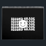 Back to School Second Grade Teacher Calendar<br><div class="desc">Second Grade Shirt,  Second Grade Teacher Shirt,  2nd Grade Teacher Shirt,  Grade 2 Teacher Shirt,  Second Grade Teacher Gift,  2nd Grade Tees</div>