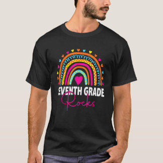 Back To School Seventh Grade Rocks First Day Teach T-Shirt