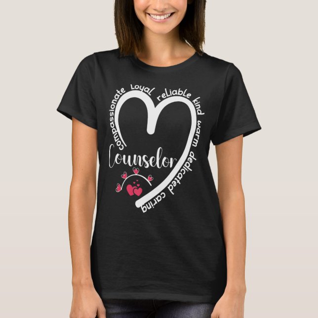 Back to School Shcool Counselor School Guidance T-Shirt (Front)