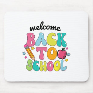 Back To School Shirt Cute Colorful Pencil Apple St Mouse Pad