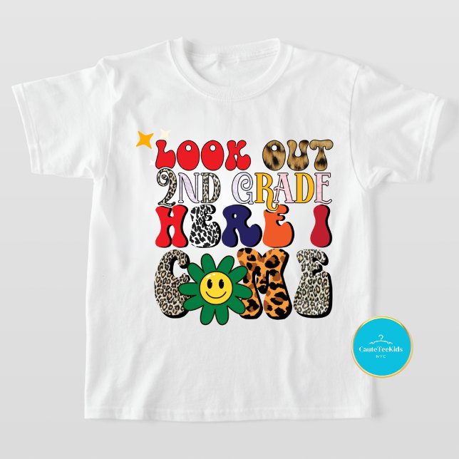 Back to School Shirt | Look Out 2nd Grade T-Shirt (Creator Uploaded)