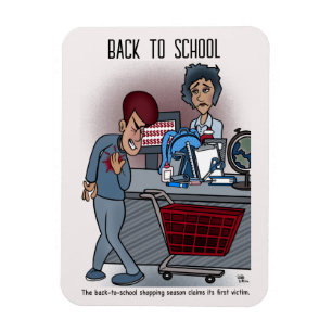 Back To School Shopping Flexible Magnet