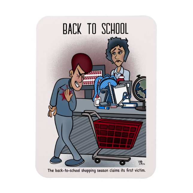 Back To School Shopping Flexible Magnet (Vertical)