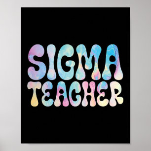 Back-to-school Sigma Teacher Meme Lovers Humor Wom Poster