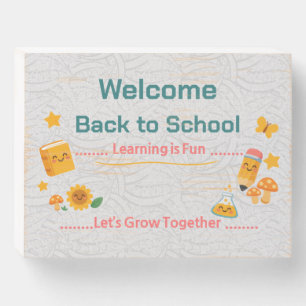 Back to School Sign Welcome Classroom Kids Decor