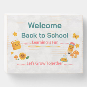 Back to School Sign Welcome Classroom Kids Decor