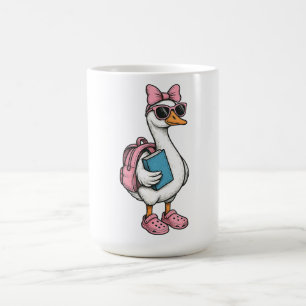 Back To School Silly Goose Girls Kids Coffee Mug