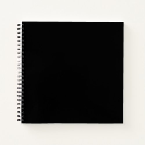 Back To School Simple Black Authority Spiral Notebook