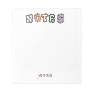Back to School Simple Colorful Notepad