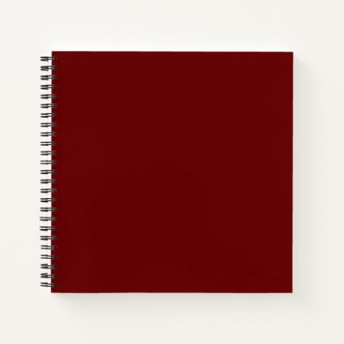 Back To School Simple Dark Red Authority Spiral Notebook