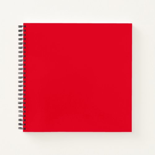 Back To School Simple Red Authority Spiral Notebook