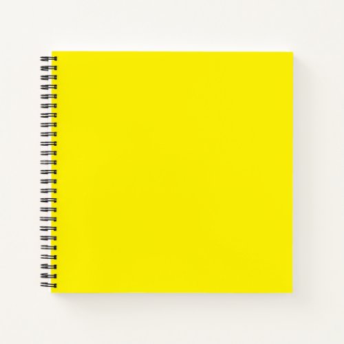 Back To School Simple Yellow Authority Spiral Notebook