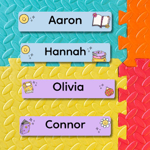 Back to School Skinny Waterproof  Kids' Labels