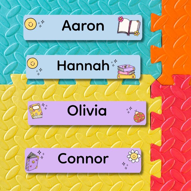 Back to School Skinny Waterproof  Kids' Labels (Creator Uploaded)