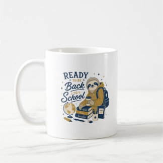 Back To School Sloth Vintage Aesthetic Coffee Mug