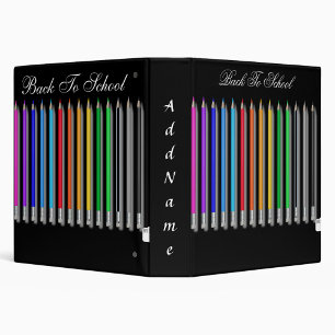 Back To School Smart Cat 3 Ring Binder