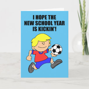 Back To School Soccer Player Card