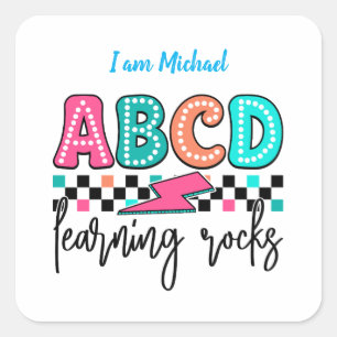 Back to School Square Sticker