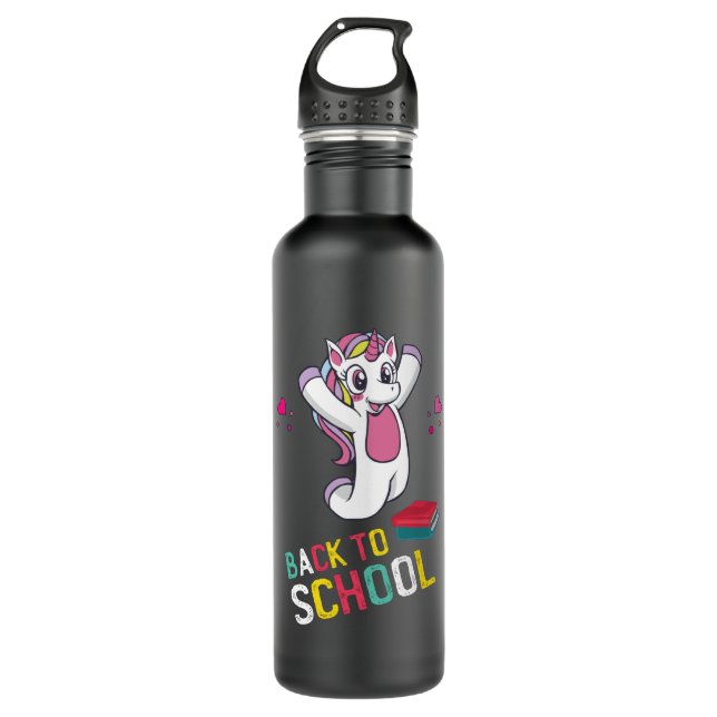 Back to school stainless steel water bottle (Front)