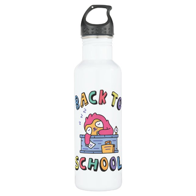 Back to school stainless steel water bottle (Front)